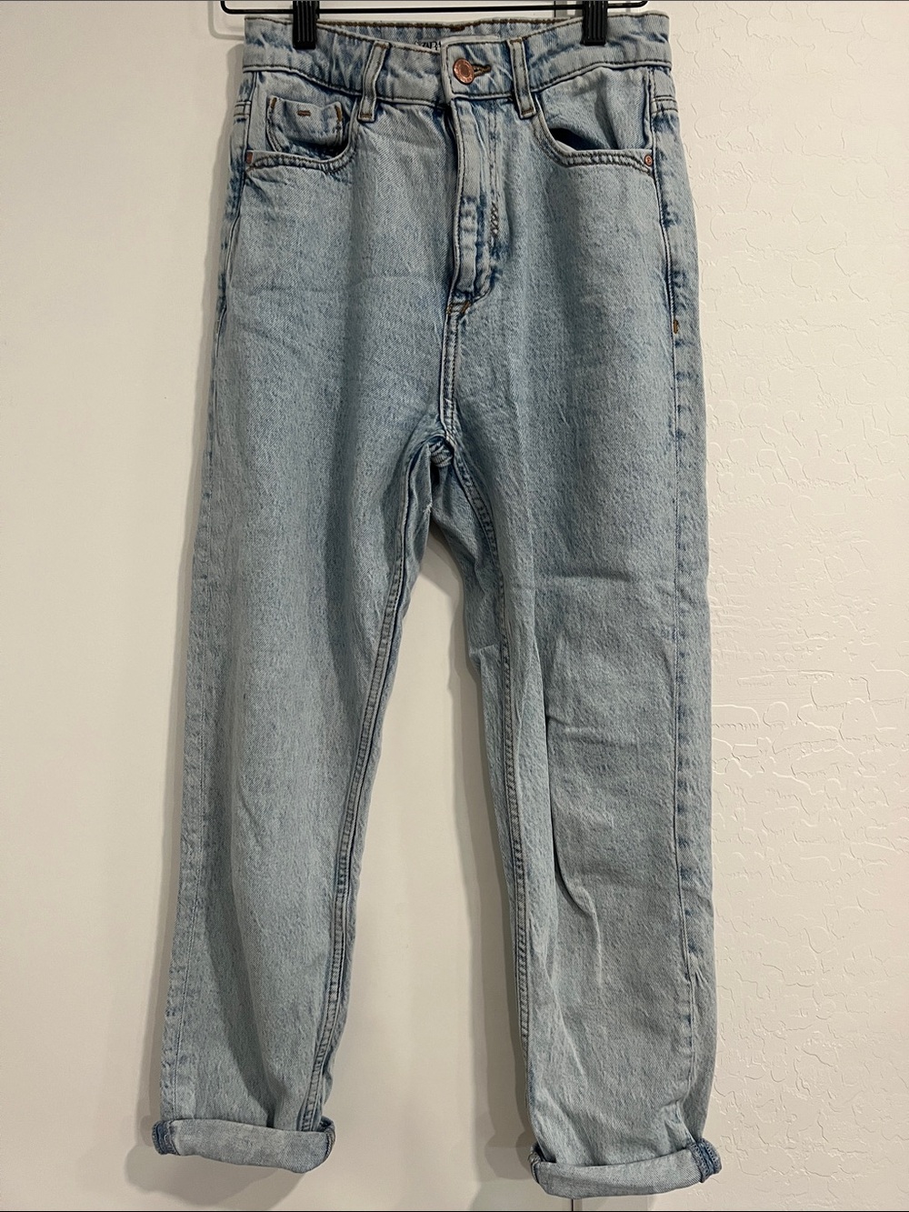 Zara Light Blue Boyfriend Jeans